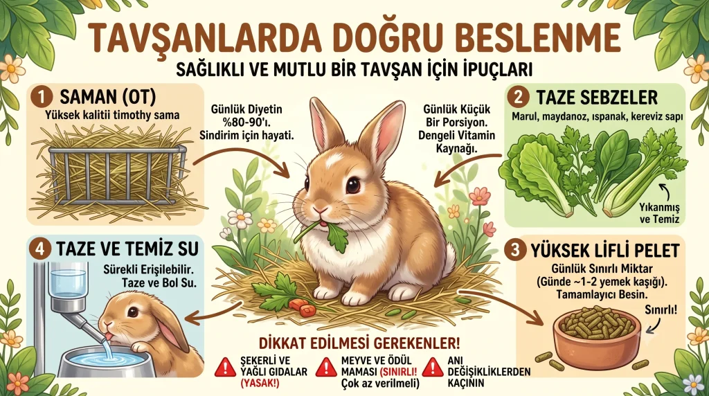 tavşanlarda doğru beslenme